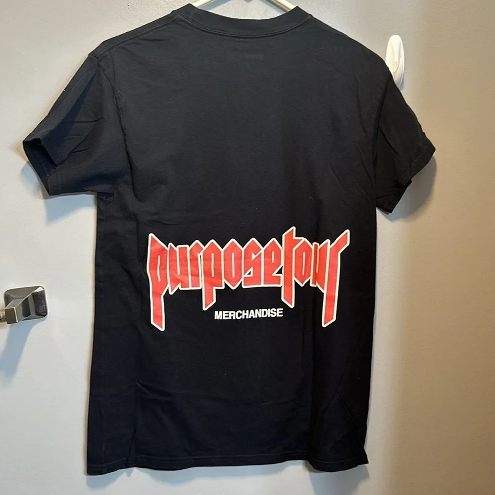 justin bieber purpose tour concert merchandise sm blk short sleeve shirt unisex